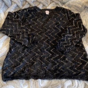 Chico’s Size 2 (Large) Fuzzy Sweater